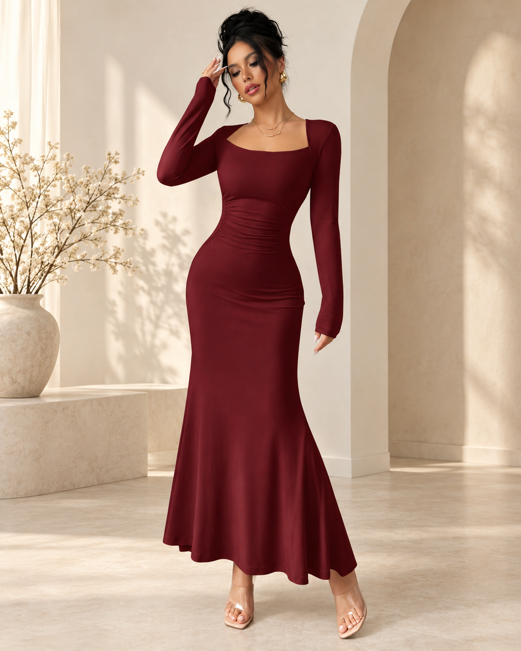 The Aurelia Long Sleeve Maxi